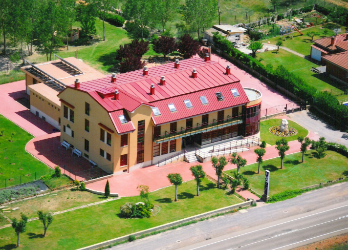 imagen aérea del centro residencial de Campolar Ardoncino