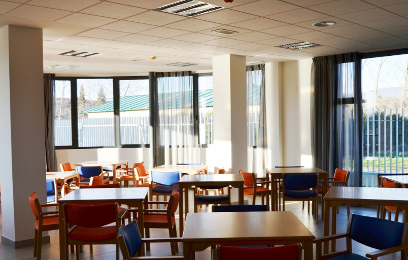 comedor del centro residencial de Campolar Bierzo