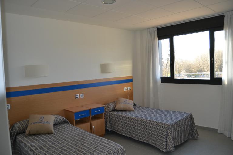 habitación doble del centro residencial Campolar Bierzo