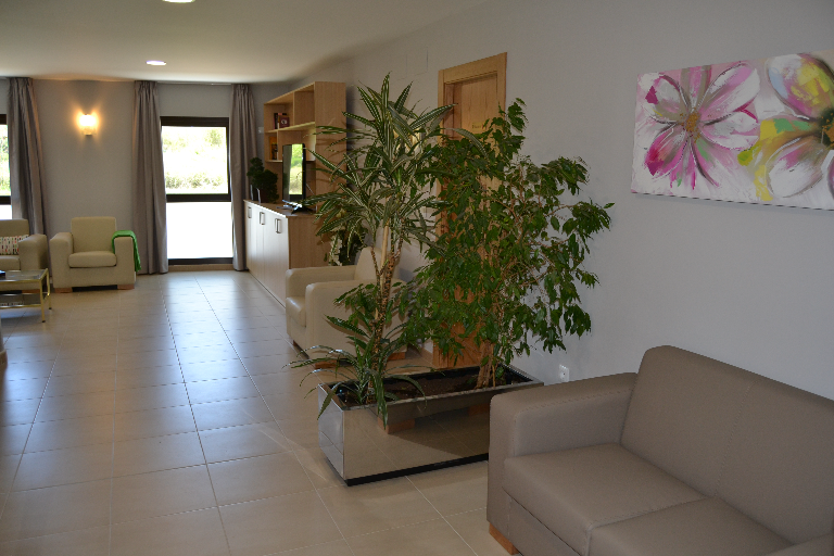 salón de los residentes de La Casita