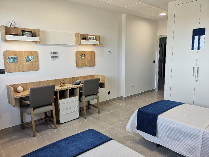 habitación doble de los residentes de la residencia de Campolar del Paramo